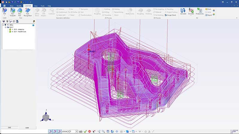 Visualization of toolpath program